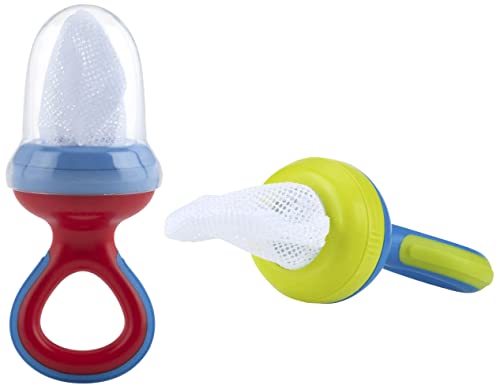Nuby Nibbler Mesh First Soft Foods Feeder, 2pk, Colors May Vary